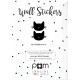 Pom - Crne mace stikeri za zid